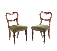 PAIR OF ROSEWOOD SIDE CHAIRS at Ross's Online Art Auctions
