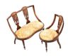 EDWARDIAN CHILD'S ROSEWOOD SETTEE & MATCHING CHAIR at Ross's Online Art Auctions