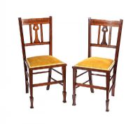 PAIR OF EDWARDIAN OCCASIONAL CHAIRS at Ross's Online Art Auctions