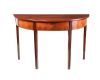GEORGIAN MAHOGANY DEMI LUNE SIDE TABLE at Ross's Online Art Auctions