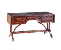 LEATHER TOP DESK at Ross's Online Art Auctions
