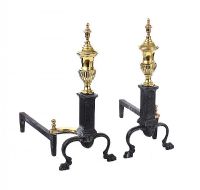 PAIR OF VICTORIAN FIRE DOGS at Ross's Online Art Auctions
