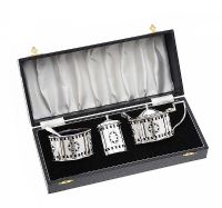 SILVER CONDIMENT SET at Ross's Online Art Auctions