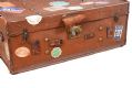 VINTAGE LEATHER TRAVEL TRUNK at Ross's Online Art Auctions