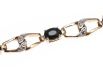 18CT GOLD-PLATED SAPPHIRE BRACELET at Ross's Online Art Auctions