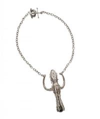 STERLING SILVER GEM-SET OCTOPUS PENDANT AND CHAIN at Ross's Online Art Auctions
