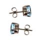 SILVER AQUAMARINE EARRINGS at Ross's Online Art Auctions