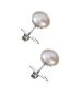 PAIR OF FRESHWATER PEARL EARRINGS WITH STERLING SILVER FITTINGS at Ross's Online Art Auctions