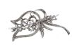 VINTAGE 18CT WHITE GOLD FLORAL DIAMOND BROOCH at Ross's Online Art Auctions