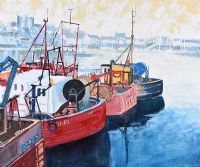 ARDGLASS HARBOUR by Dennis Orme Shaw at Ross's Online Art Auctions