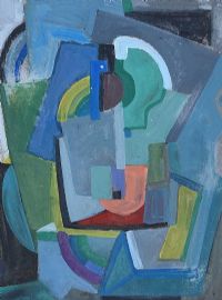 CUBIST COMPOSITION by Evie Hone HRHA at Ross's Online Art Auctions