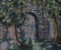 ST STEPHEN'S GREEN, DUBLIN by Gladys Maccabe HRUA at Ross's Online Art Auctions