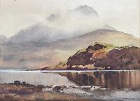 ERRIGAL FROM IRON LOUGH, DONEGAL by Frank Egginton RCA FIAL at Ross's Online Art Auctions