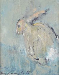 WHITE RABBIT, CAVEHILL by Con Campbell at Ross's Online Art Auctions