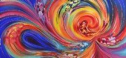 COLOURED SWIRL by Spanish School at Ross's Online Art Auctions