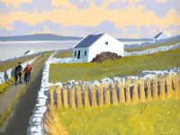 THE ROAD HOME, INISHMAAN, ARAN ISLANDS by John F. Skelton at Ross's Online Art Auctions