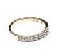 9CT GOLD DIAMOND HALF ETERNITY RING at Ross's Online Art Auctions
