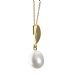 9CT GOLD PEARL PENDANT AND CHAIN at Ross's Online Art Auctions