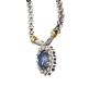 FOPE 18CT WHITE GOLD SAPPHIRE AND DIAMOND NECKLACE at Ross's Online Art Auctions