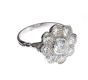 18CT GOLD DIAMOND FLORAL CLUSTER RING at Ross's Online Art Auctions