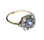 15CT GOLD AND SILVER SAPPHIRE AND DIAMOND RING at Ross's Online Art Auctions