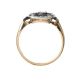15CT GOLD AND SILVER SAPPHIRE AND DIAMOND RING at Ross's Online Art Auctions