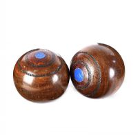 TWO VINTAGE LAWN BOULES at Ross's Online Art Auctions
