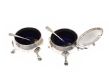 THREE PIECE SILVER CONDIMENT SET at Ross's Online Art Auctions