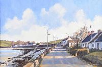 COTTAGES NEAR CLOUGHY, COUNTY DOWN by Dennis Orme Shaw at Ross's Online Art Auctions