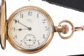 WALTHAM GOLD-PLATED FULL-HUNTER POCKET WATCH WITH A 9CT GOLD CHAIN at Ross's Online Art Auctions