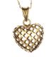 9CT GOLD HEART PENDANT at Ross's Online Art Auctions
