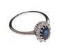 18CT WHITE GOLD SAPPHIRE AND DIAMOND DRESS RING at Ross's Online Art Auctions