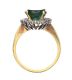 18CT GOLD EMERALD AND DIAMOND RING at Ross's Online Art Auctions