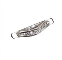 
18CT WHITE GOLD DIAMOND BAND at Ross's Online Art Auctions