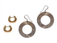 
TWO PAIRS OF PASCAL SILVER EARRINGS at Ross's Online Art Auctions