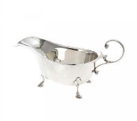 ASPREY OF LONDON, STERLING SILVER SAUCE BOAT at Ross's Online Art Auctions