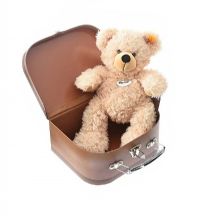 STEIFF TEDDY BEAR AND TRAVEL CASE at Ross's Online Art Auctions