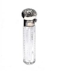SILVER TOPPED MINIATURE PERFUME BOTTLE at Ross's Online Art Auctions