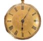 18CT GOLD ENGRAVED FOB WATCH at Ross's Online Art Auctions
