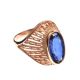 14CT ROSE GOLD CRYSTAL-SET RING at Ross's Online Art Auctions