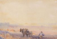 PLOUGHING THE FIELD by J.A. Baxter at Ross's Online Art Auctions