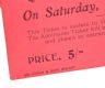 IRISH RUGBY FOOTBALL UNION MATCH TICKET at Ross's Online Art Auctions
