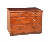 GEORGIAN MAHOGANY BACHELOR'S CHEST OF DRAWERS at Ross's Online Art Auctions