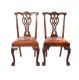 PAIR OF GEORGIAN STYLE IRISH PIERCED BACK SIDE CHAIRS at Ross's Online Art Auctions