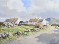 DONEGAL COTTAGE by Maurice Canning Wilks ARHA RUA at Ross's Online Art Auctions