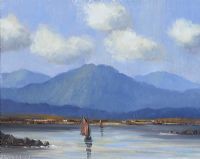 CONNEMARA TURF BOATS by Norman J. McCaig at Ross's Online Art Auctions