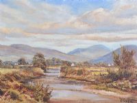 LEITRIM FROM CASSY WATER, KILKEEL by Vittorio Cirefice at Ross's Online Art Auctions