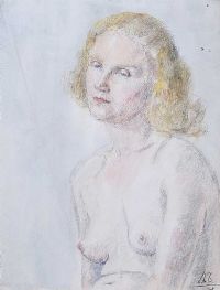 FEMALE NUDE STUDY by Lydia de Burgh RUA UWS at Ross's Online Art Auctions