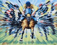 STARBURST STAMPEDE by Leo Casement at Ross's Online Art Auctions