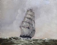 TALL SHIP AT SEA by Mike Furse at Ross's Online Art Auctions